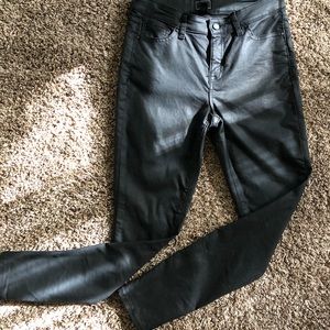 Gap leather finish jeans
